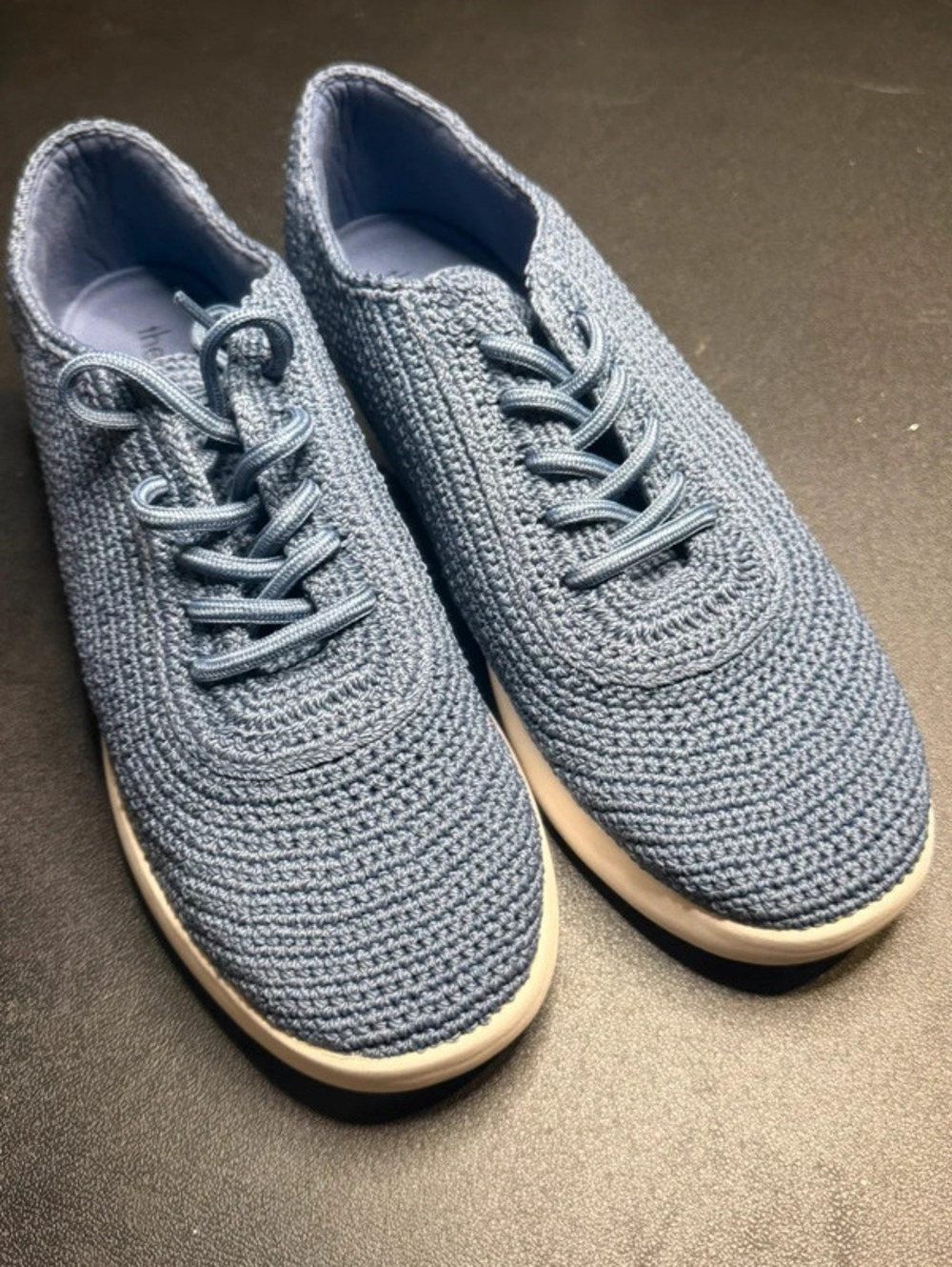 NWT The Sak Asha Hand-Crochet Lace-Up Sneakers Blue - Women's 11